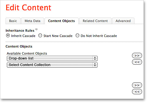 Drop down list